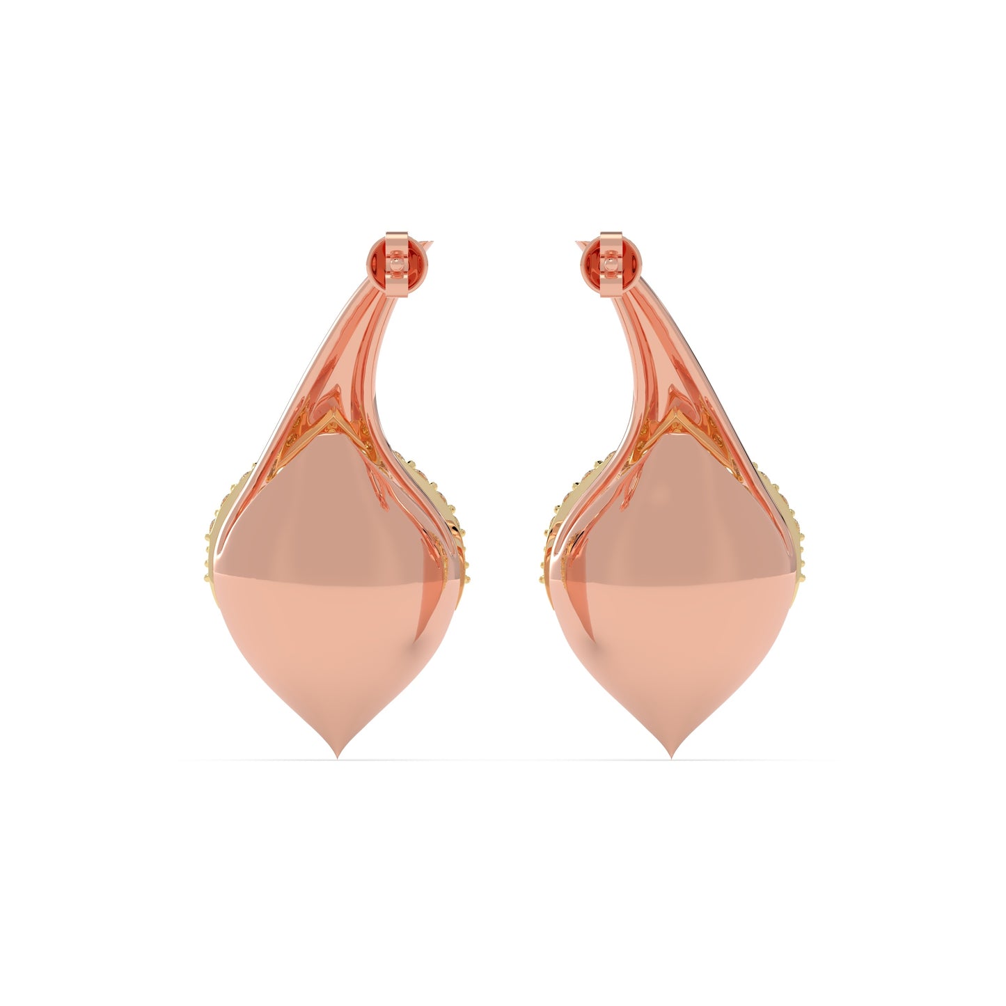 Calla Lily Diamond Earrings