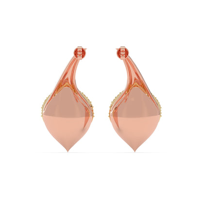 Calla Lily Diamond Earrings
