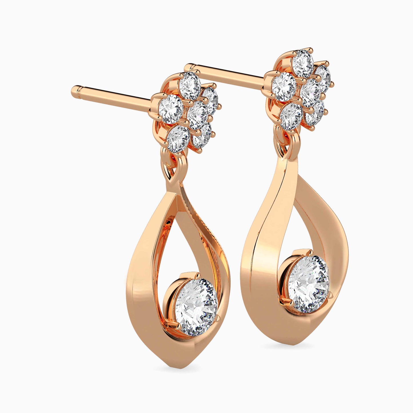 Blossom Teardrop Drop Earrings