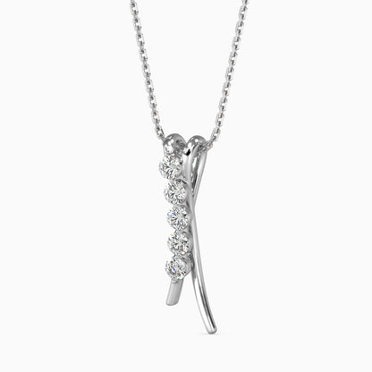 Diamond Journey Drop Pendant