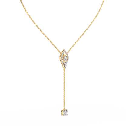 Marquise Lariat Drop Necklace