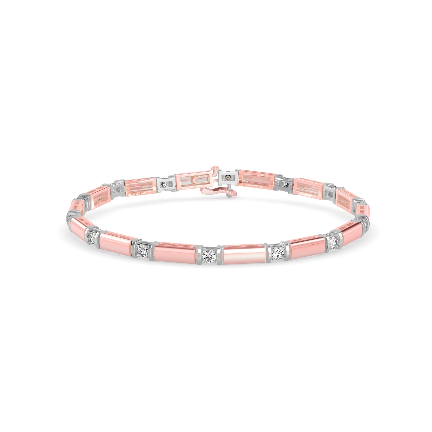 Bar Link Diamond Bracelet