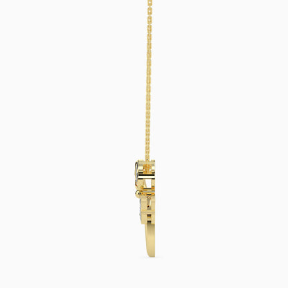 Lucky Clover Solitaire Pendant