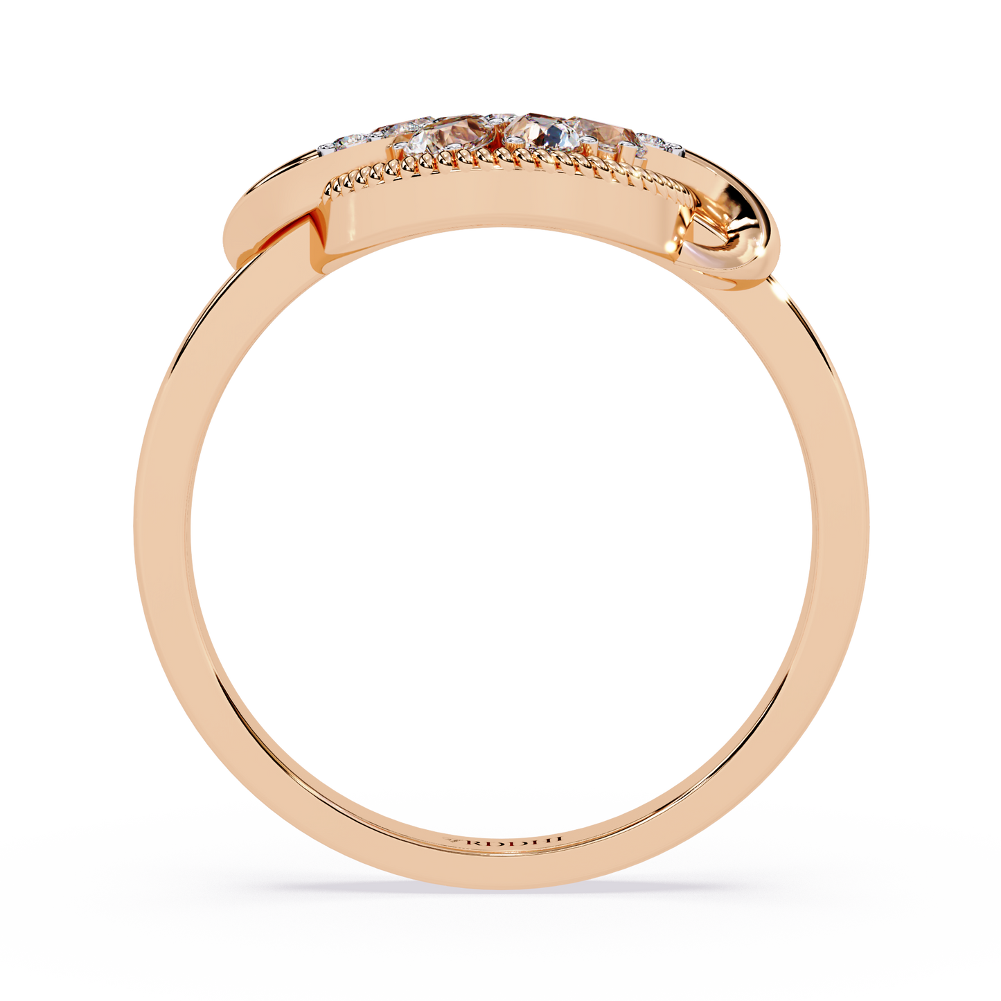 Roped Halo Blossom Ring