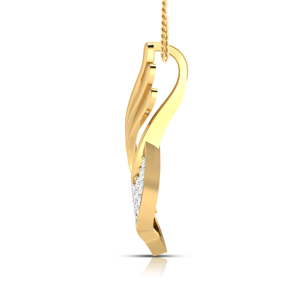 Swirl Marquise Pendant
