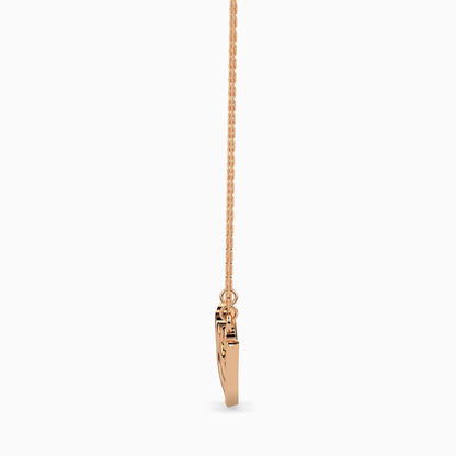 Heart & Love Script Necklace