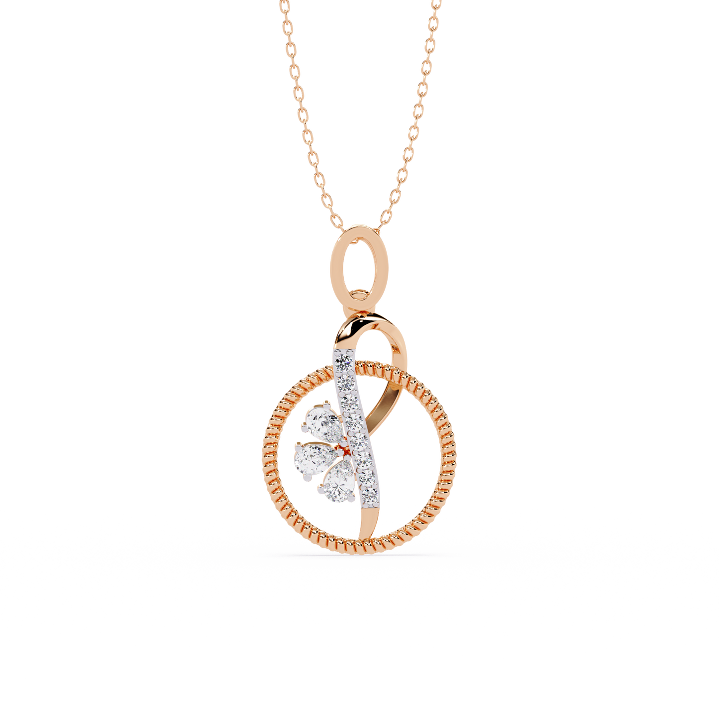 Infinity Circle Blossom Pendant