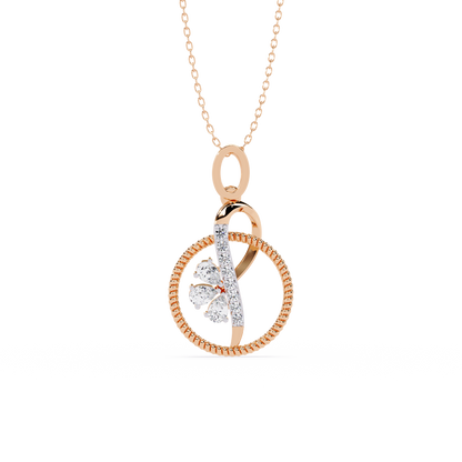 Infinity Circle Blossom Pendant