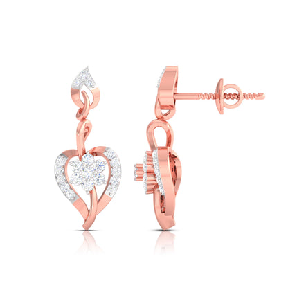 Heart Swirl Blossom Earrings