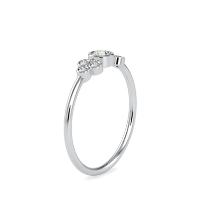 Scattered Bezel Cluster Ring