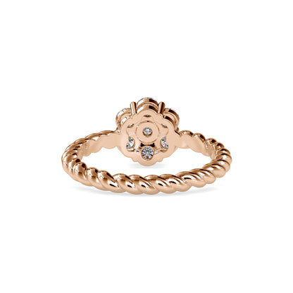 Rope Blossom Cluster Ring