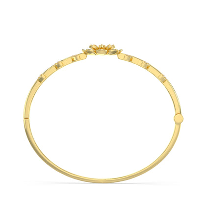 Floral Vine Diamond Bangle