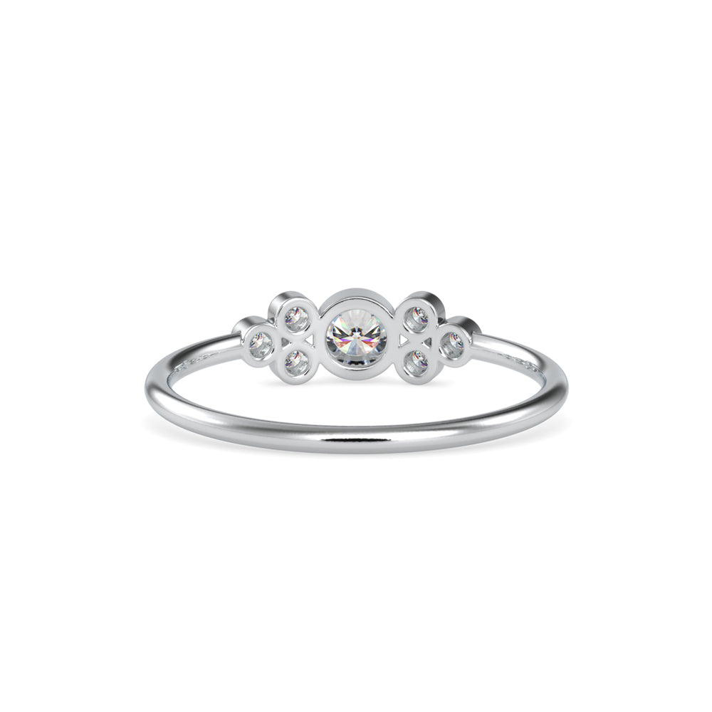 Scattered Bezel Cluster Ring