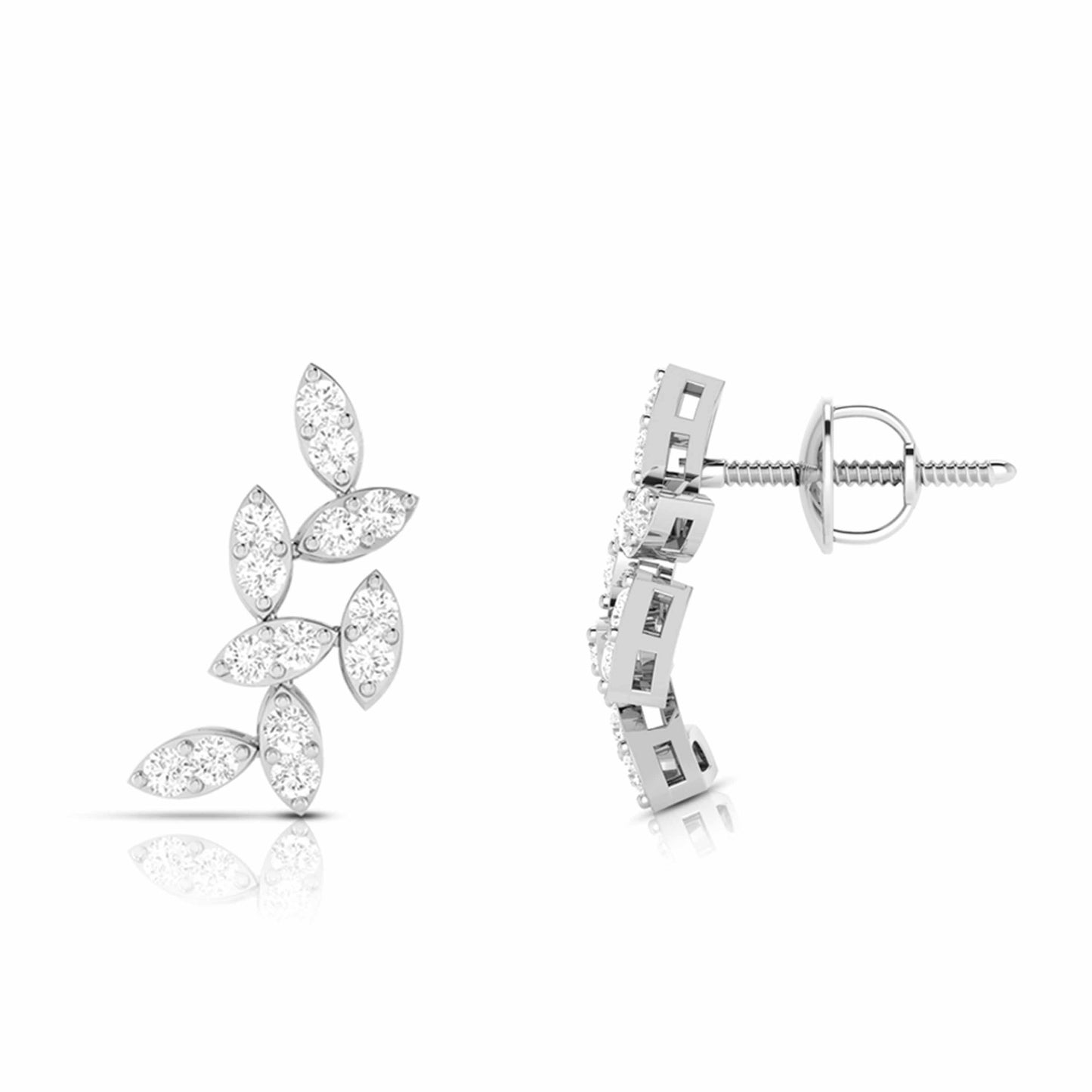 Leaf Vine Climber Earrings