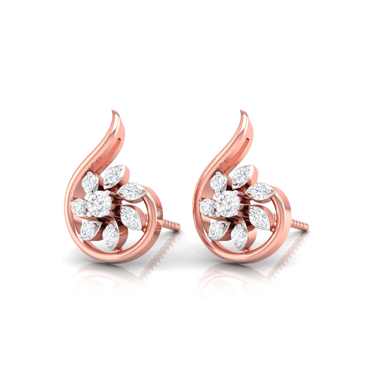 Paisley Blossom Swirl Earrings