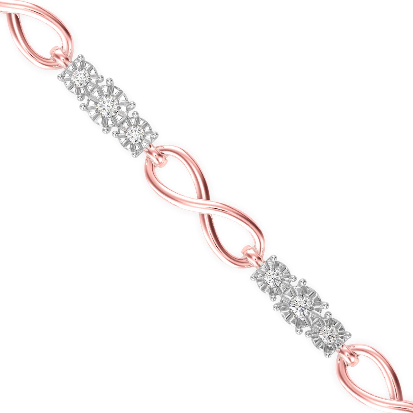 Infinity Link Diamond Bracelet