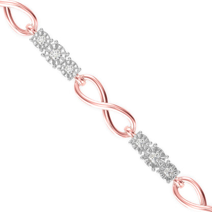 Infinity Link Diamond Bracelet
