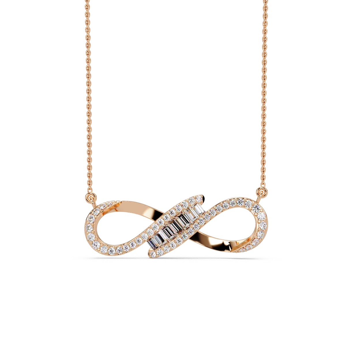 Eternal Infinity Diamond Chain Pendant - Origine Diamonds lab-grown diamond jewellery