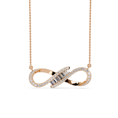Eternal Infinity Diamond Chain Pendant - Origine Diamonds lab-grown diamond jewellery