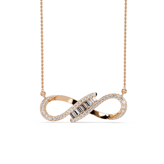 Eternal Infinity Diamond Chain Pendant - Origine Diamonds lab-grown diamond jewellery