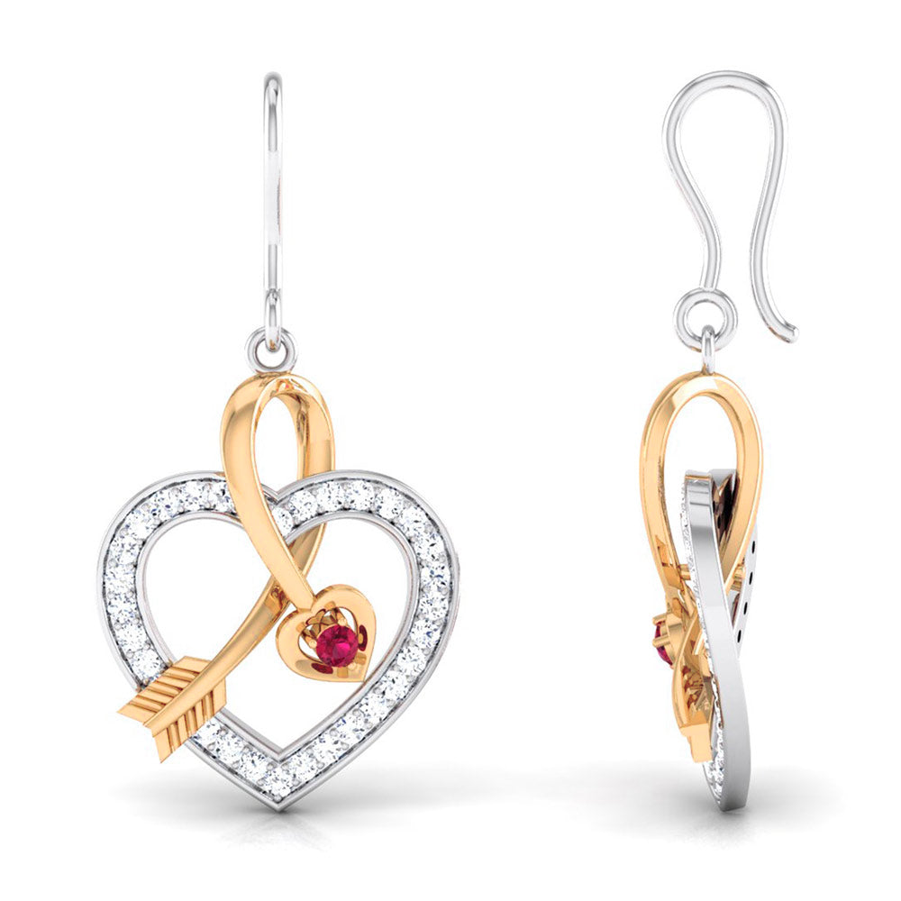 Cupid Heart Arrow Earrings