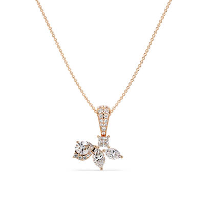 Falling Petal Garden Chain Pendant - Origine Diamonds lab-grown diamond jewellery