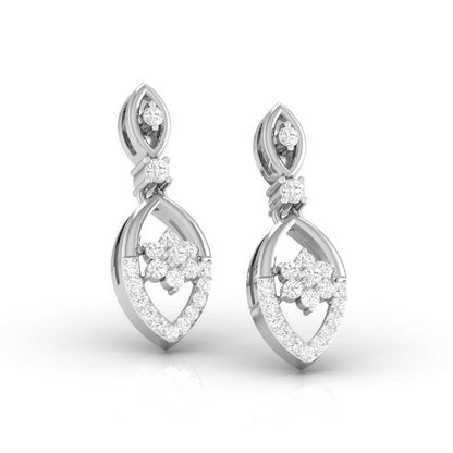 Marquise Frame Drop Earrings