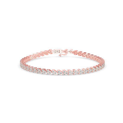 Petal Tennis Diamond Bracelet