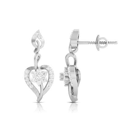 Heart Swirl Blossom Earrings