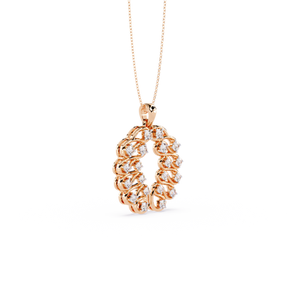 Leaf Wreath Diamond Pendant