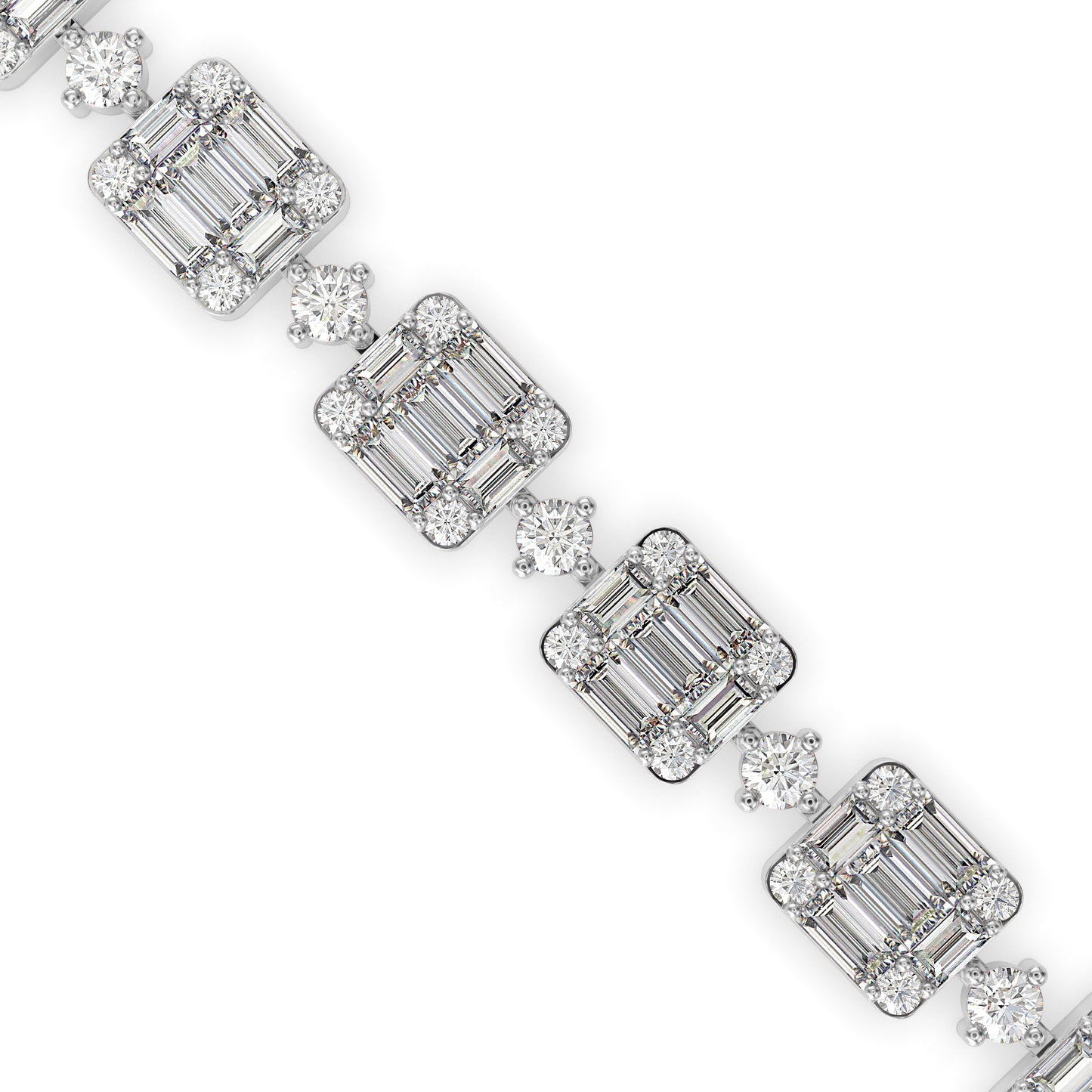 Pavé Link Diamond Bracelet