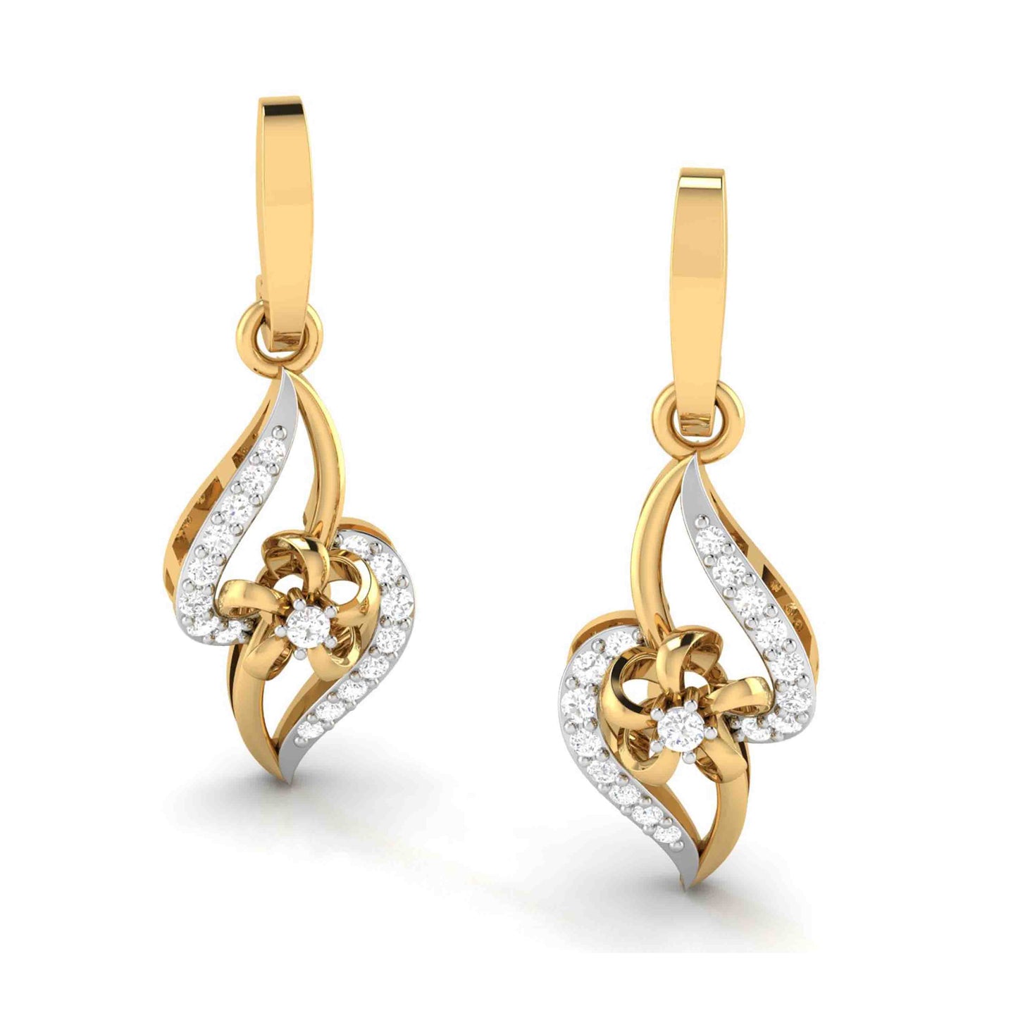 Twist Blossom Drop Earrings