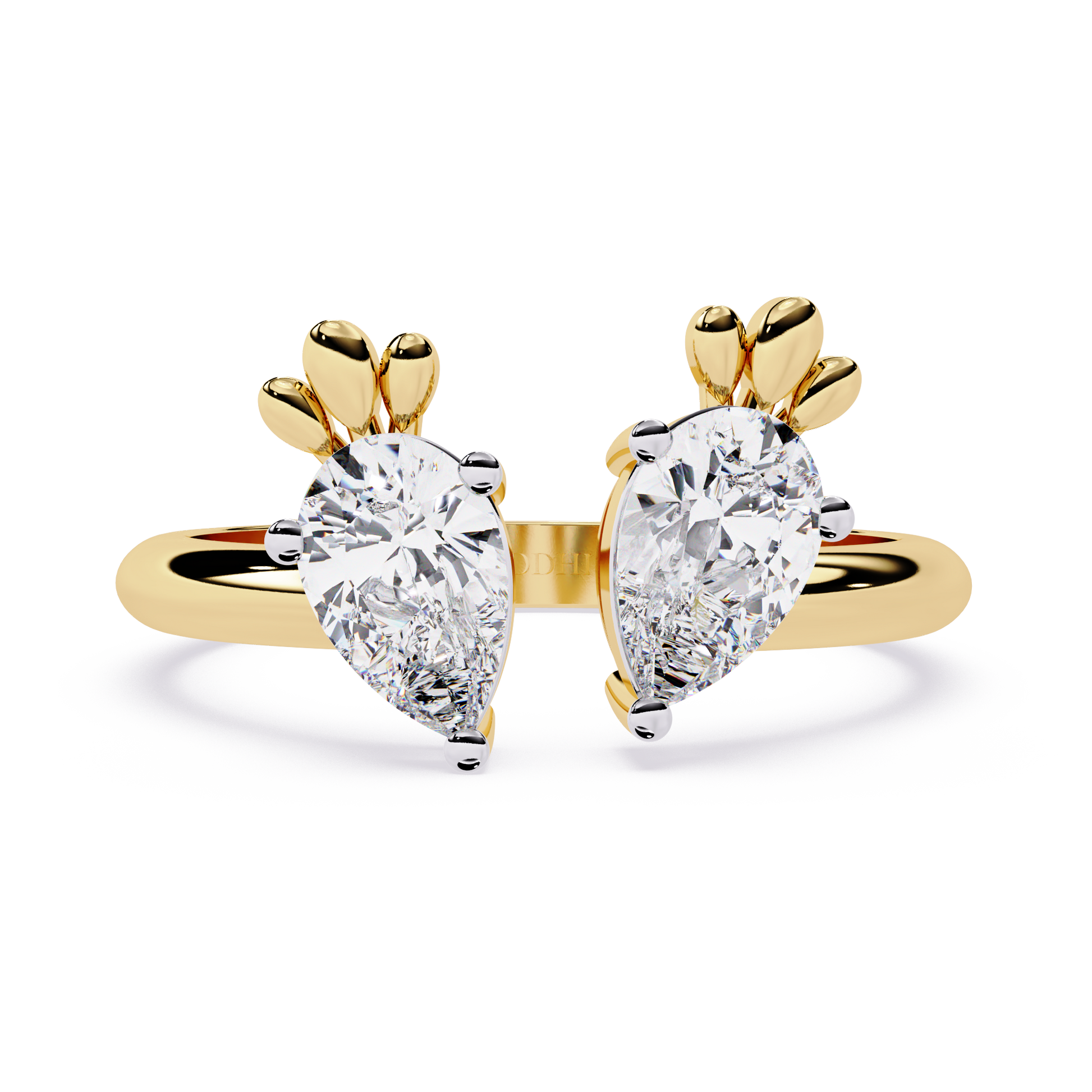 Twin Pear Open Ring - Origine Diamonds lab-grown diamond jewellery