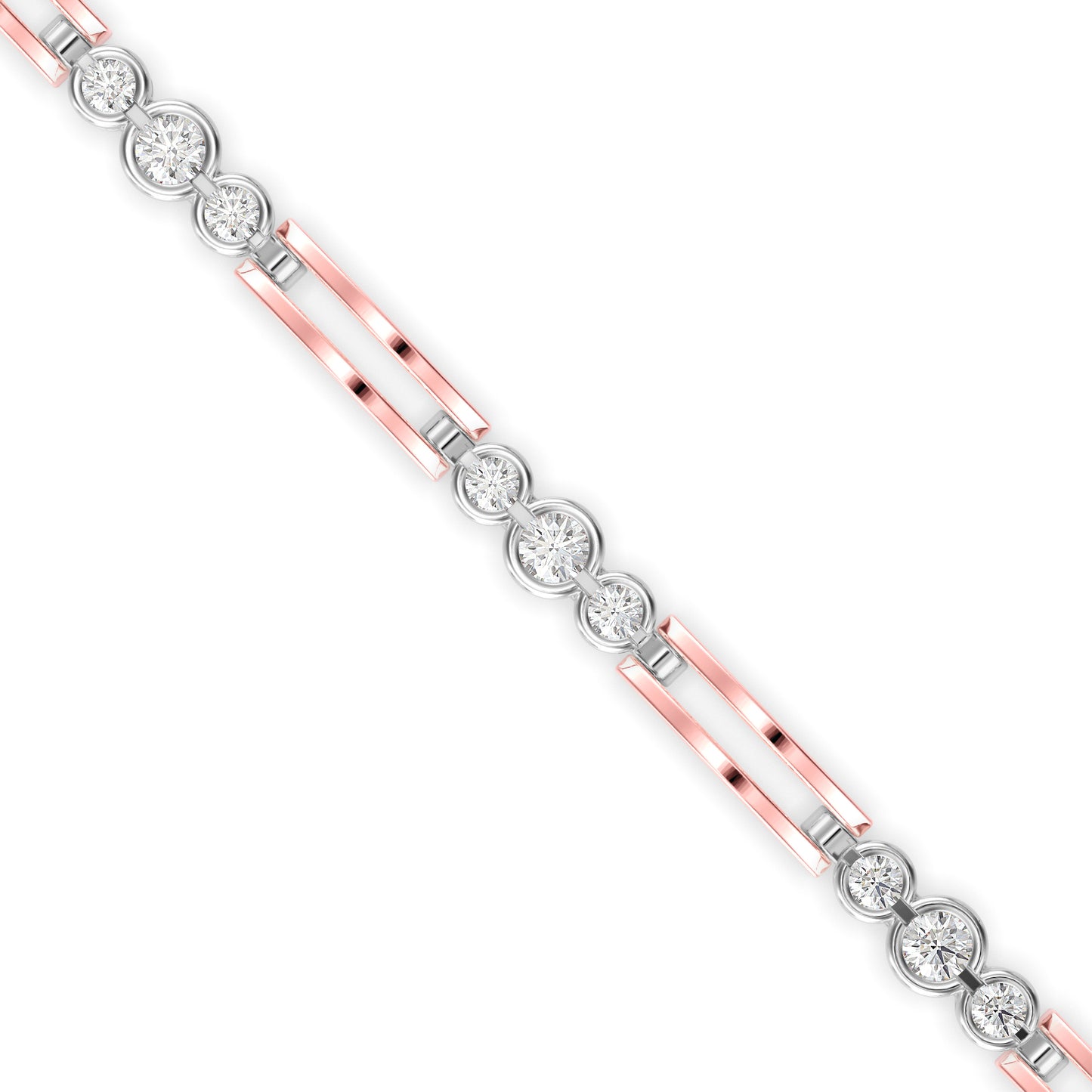 Station Bar Diamond Bracelet
