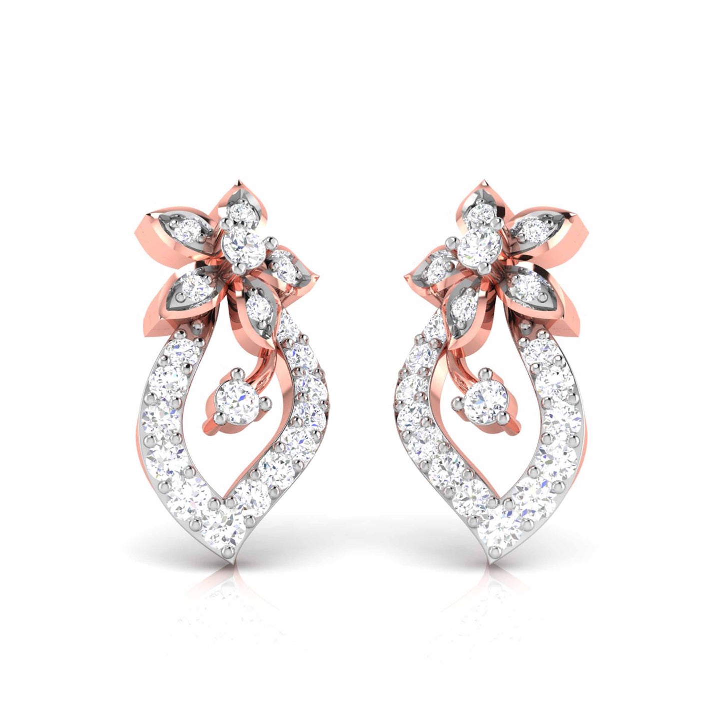 Blossom Leaf Drop Earrings