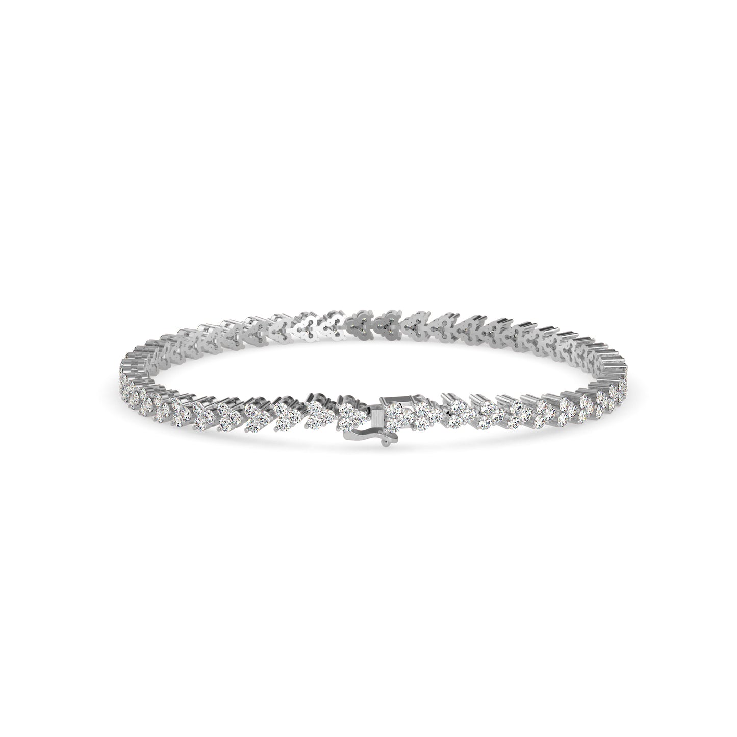 Petal Tennis Diamond Bracelet