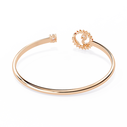 Sunburst Open Cuff Bracelet