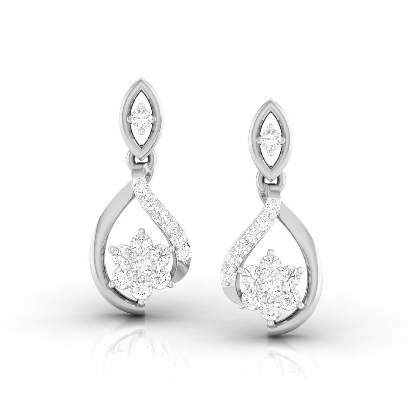 Infinity Blossom Drop Earrings