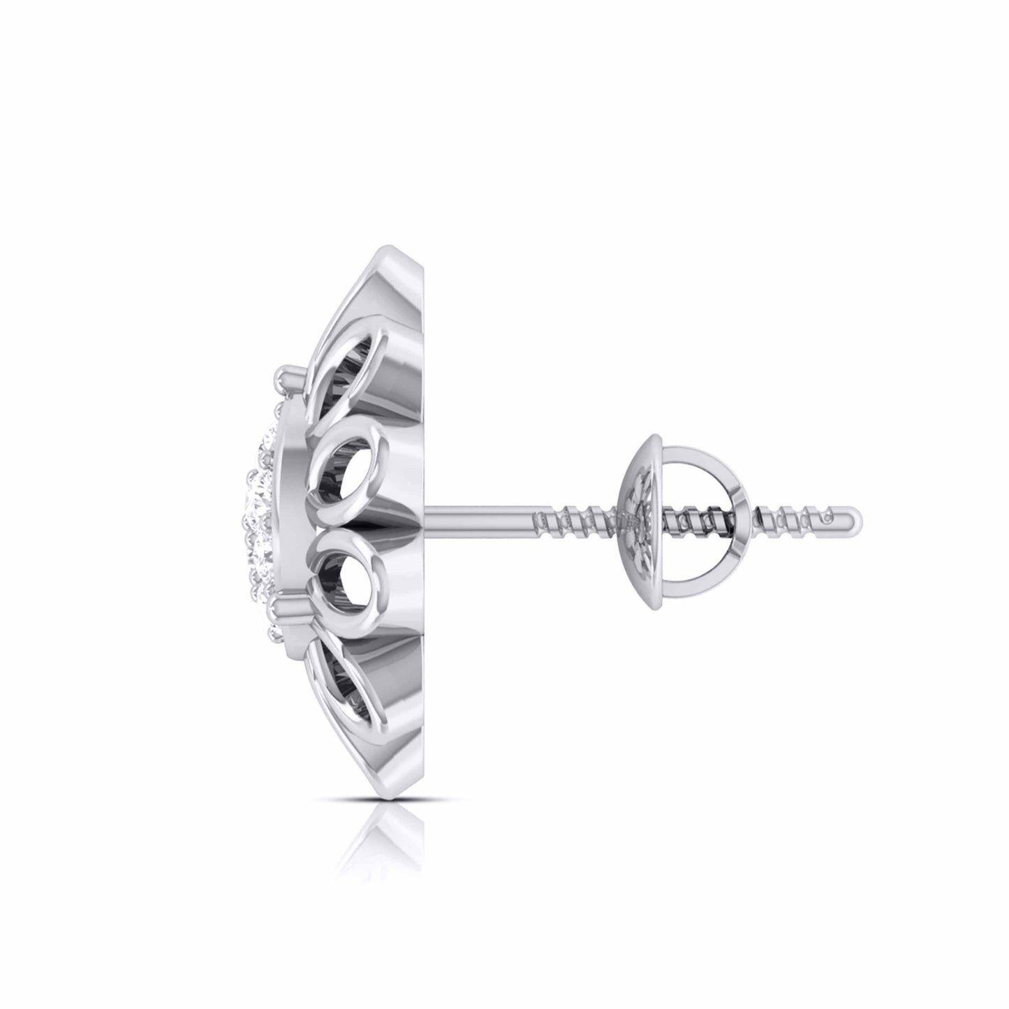 Pear Blossom Diamond Earrings