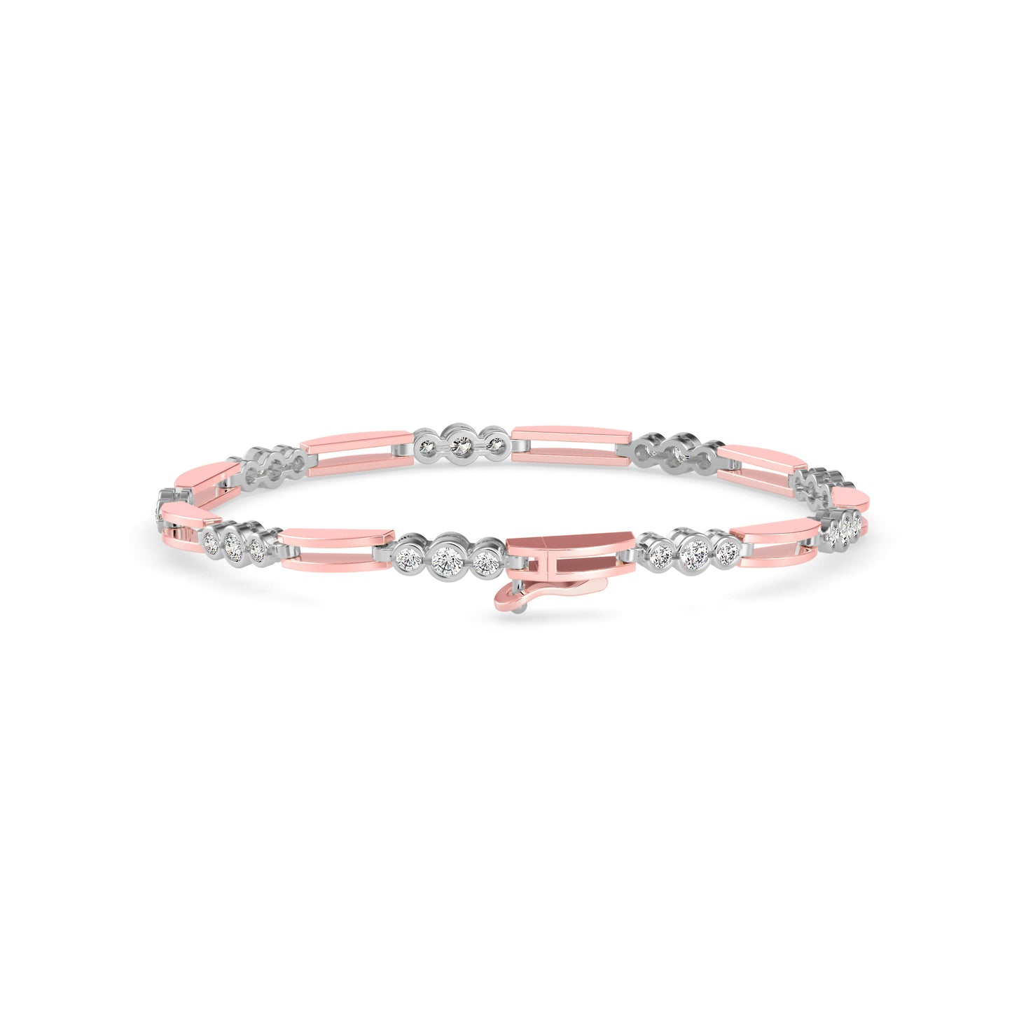 Station Bar Diamond Bracelet