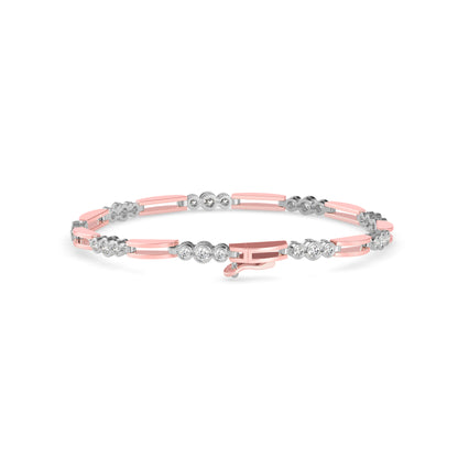 Station Bar Diamond Bracelet