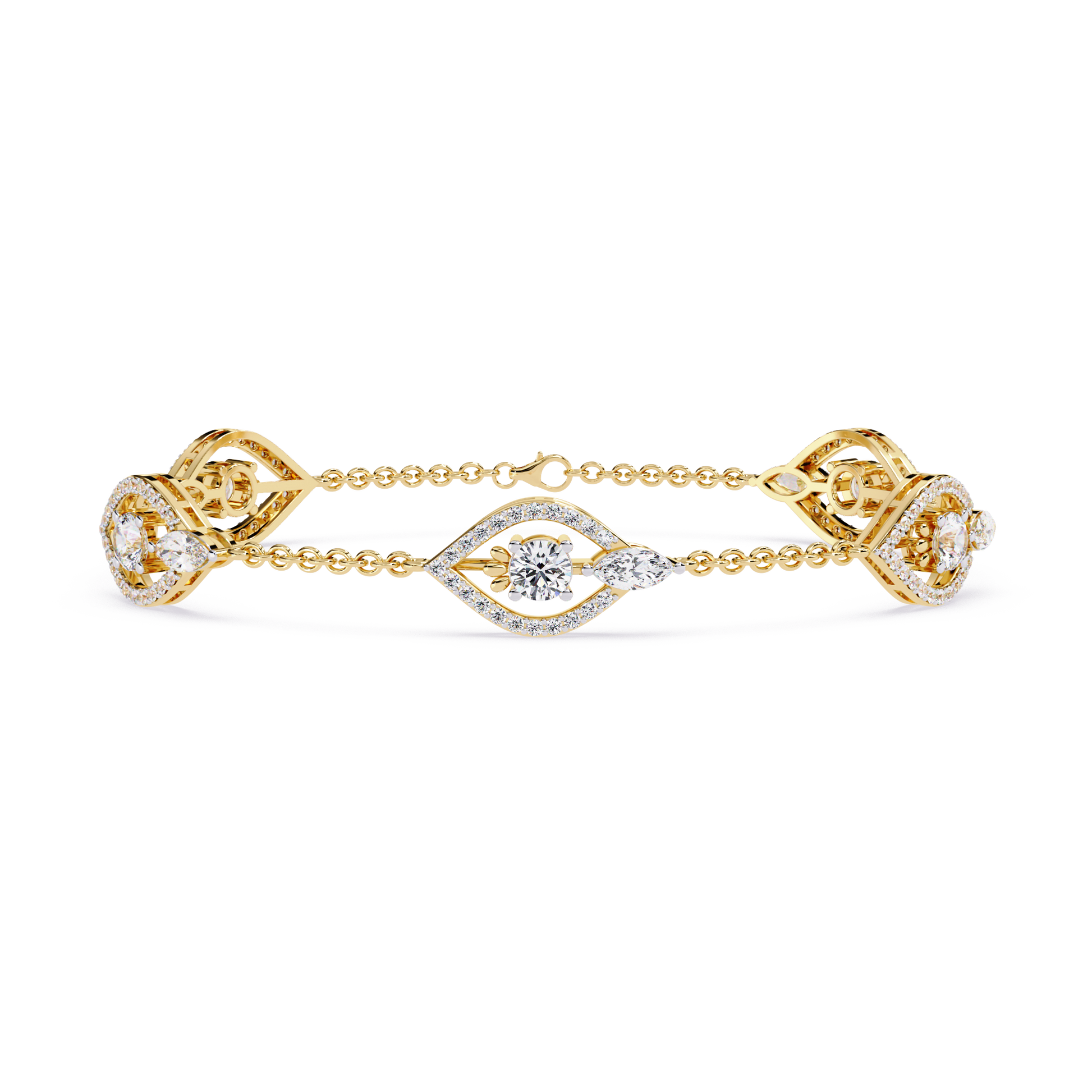 Marquise Station Chain Bracelet - Origine Diamonds lab-grown diamond jewellery
