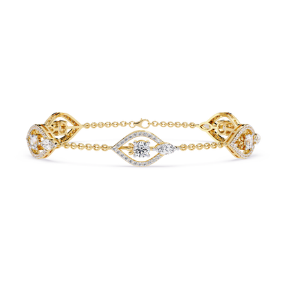 Marquise Station Chain Bracelet - Origine Diamonds lab-grown diamond jewellery