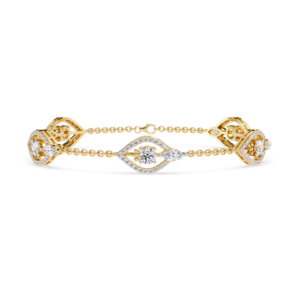 Marquise Station Chain Bracelet