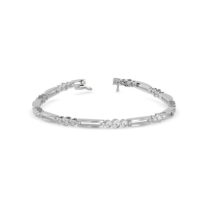 Station Bar Diamond Bracelet