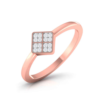 Quad Cluster Square Ring