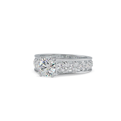 Vintage Filigree Solitaire Ring