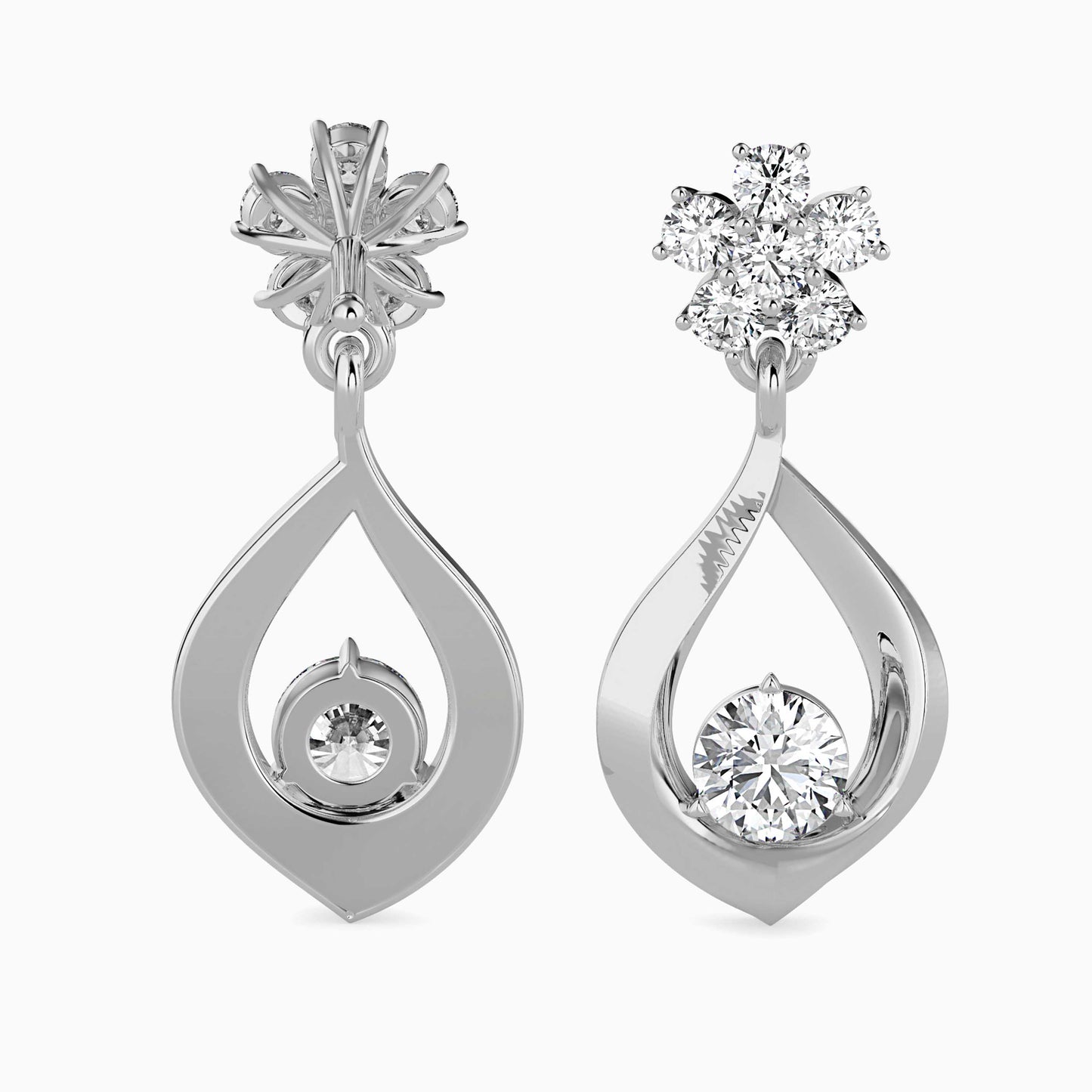 Blossom Teardrop Drop Earrings