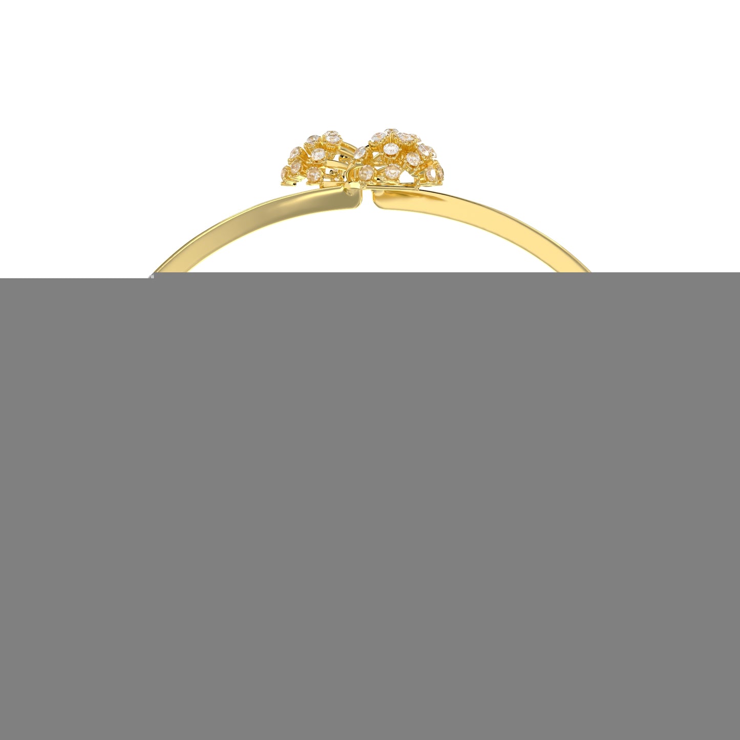 Twin Blossom Diamond Bangle
