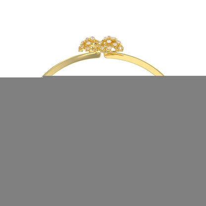 Twin Blossom Diamond Bangle